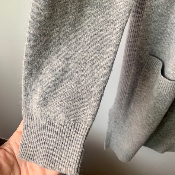 :HALOGEN: Rib Knit Wool & Cashmere Cardigan - Picture 6 of 8